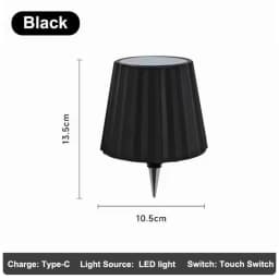 GGbingo LED Bottle Lamp USB Rechargeable Mood Desk Bottle Lamp 2000mAh Touch Stepless Dimmer RGB 3 Color RGB Table Night Light