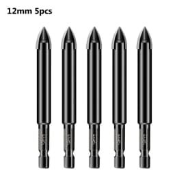 5pcs/10pcs Cross Hex Drill Bit Set For Tile Porcelain Glass Mirror Multifunction Tile Porcelain Drill Bit Kit