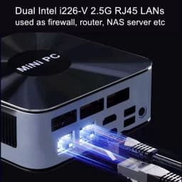 Topton Solid Nuc D17 Gaming Mini PC Intel Core i7 1365U ES Thunderbolt 4 2*DDR5 2*2.5G LAN Firewall Computer Windows 11 WiFi6E