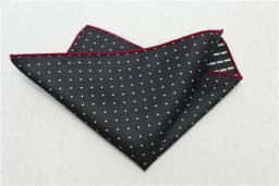Classic Pasiley Pocket Square Mens Formal Business Black White Handkerchief Wedding Party Suit Accessories Daily Neckwear Cravat
