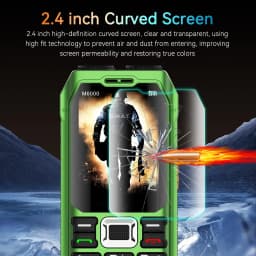 Rugged Mobile Phone M6000 GSM 2G Network 4 SIM Cards Magic Voice 3.5mm Jack 2.4'' Display Big Keyboard Cellphone For Elderly