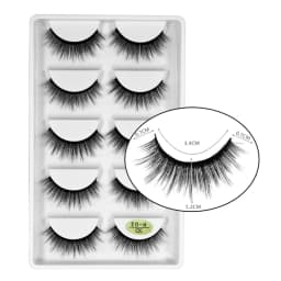 5 Pairs 3D Mink False Eyelashes H13, Soft Eyelash Extension Natural Eyelashes Makeup Lashes Wholesale G800, G806