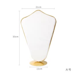 3 New Model Jewelry Display Sun Style Storage Bust Jewelry Holder Necklace Display Silky Beige Velvet Necklace Earrings