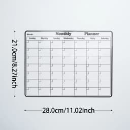 5Pcs/Set Electrostatic Wall Planner - Magnetic Whiteboard Stickers with Weekly/Monthly Study Organizer