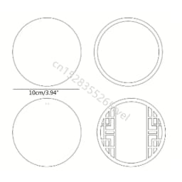 11 Typs Retro Geometric Shape Quicksand Mold Empty Plates Clear Acrylic Blank Plate DIY Quicksand Blank Card Brick