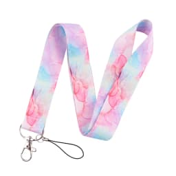 LB3010 Pink Love Neck Strap Lanyard for Key ID Card Cell Phone Straps USB Badge Holder DIY Neck Strap Hang Rope Rainbow Keychain