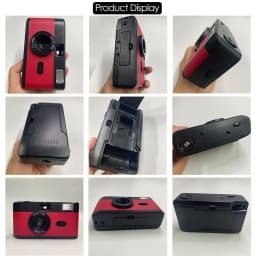 Vintage Retro 35mm Reusable Film Camera Fixed Focus Lens Manual Film Winding and Rewinding Built-in Flash Non Disposable Camera