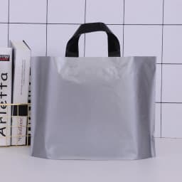100pcs Custom Logo Colorful Shopping Bags With Handle Plastic Gift Bag Print One Color Logo On Double-sided Free Design Print