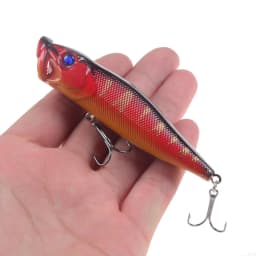 New Arrival 1 Pcs Big Popper Fishing Lures 9.5cm 12g 3d Eyes Bait Topwater Crankbait Wobblers Tackle Isca Poper Japan