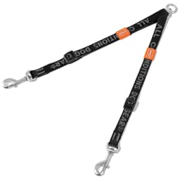 Double Dog Leash No Tangle Dual Dog Leash Lead Coupler Splitter Adjustable Two Handle Training Walking for Medium and Large Dog
