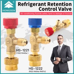 HS R410a R22 Refrigeration Tool Air conditioning Safety Valve Adapter Fitting Refrigeration Charging Copper Adapter For R410A
