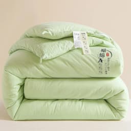 Soybean Fiber Filled Fluffy Comforter Thick Warm Autumn Winter Duvet Insert Solid Color Brushed Soft Quilt for Single Double Bed