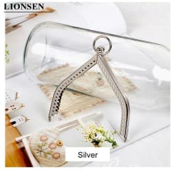 LIONSEN 11cm Triangle Purse Frame Kiss Clasp DIY Metal Accessories For Bag Frame Vintage Coin Purse Metal Clutch Bag Frame