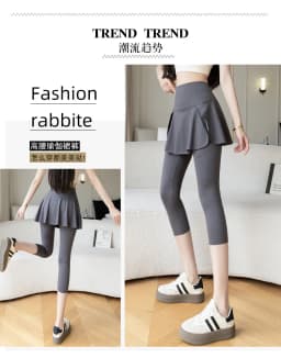 plus Size Qui Dry Anti-Light Skirt Pants Women's Yoga Fitn Running orts Skirt plus Size Morning Run Sportswear