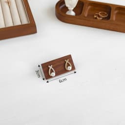 High End Walnut Ring Earring Display Rack, Simple Jewelry Storage Organizer Holder, Photography and Photography Display Stand