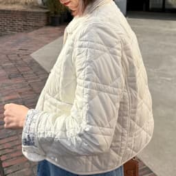 Retro Pattern Quilted Cotton Jacket Women's Fashionable Diamond Grid Small Fragrance Style Coat Korean Version Wearable on Bo...