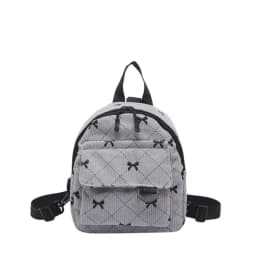 Mini Backpack Sweet Bowknot Printed Shoulder Bag Travel Cosmetic Storage Bag Korean Ins Student Bookbags Casual Rucksack