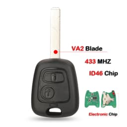 jingyuqin Remote Car Key 433mhz ID46 For aygo Peugeot 106 107 206 306 307 207 407 Partner For Citroen C1 C2 C3 C4 Saxo Picasso