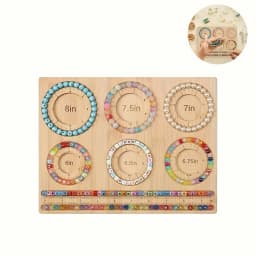 Multi-Bracelet Wood Beading Board Beading Organizer Beading Tray Plate Bead Maker For Jewelry Making Necklace Measuring Tool