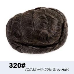 0.03 Ultra Thin Skin Toupee Undetectable Men's Capillary Prosthesis Realistic Wig Man Human Hair Microskin Hair System For Man