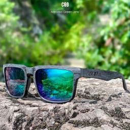 KDEAM Unisex Square Sunglasses Polarized Flash With Stylish Mirrored Pink Sun Glasses New Colors KD332