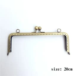 10PCS 8.5cm Antique Bronze Square Glossy Metal Purse Frame For Bag DIY Handmade Kiss Lock Clutch Frame Accessory
