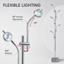 Luxury LED Projection Floor Lamp Nordic Rainbows Standing Lamps Art Bar Bedroom Bedside Floor Lights Home Decora Dropshipping