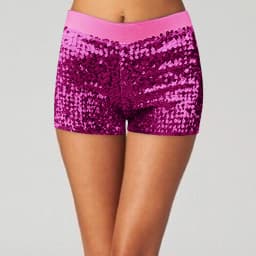 Women Sequins Shorts High Waisted Vintage Disco Dance Hot Pants Shiny Glitter Jazz Nightclub Mini Short Stretch Summer Shorts