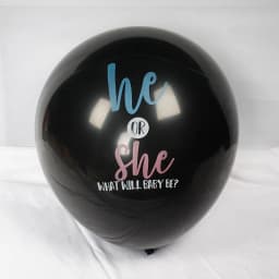 36-inch Black Gender Reveals Balloon Boy or Girl Boys and Girls Set Up Large Balloons