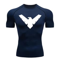 Men's Compression Shirt Short Long Sleeve Quick Dry _ All Season Workout Top for Gym Running Fitness UV Protection