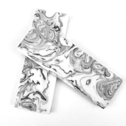 2pcs Black White Mixed resin Material for DIY Knife Handle Material Plate Handicraft Material Pattern Slingshot Handle Material