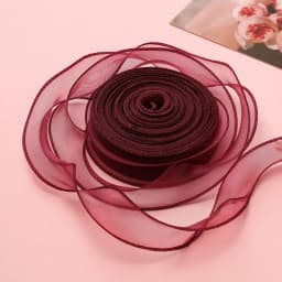 1 Meter Silk Ribbon Organza Satin For DIY Craft Gift Jewelry Packaging Decoration Wedding Bouquets Wreath Sewing Supplies