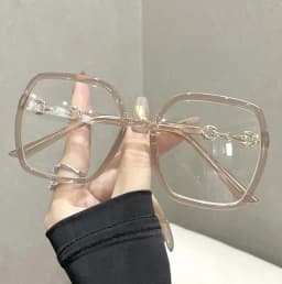 Women New Oversized Square Eyeglasses Anti Blue Myopia Glasses for Men Gafas Myopia 0 To -4.0 Plastic Myopia Glasses