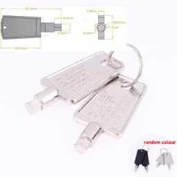 2Pcs Freezer Refrigerator Door Key Lock Pentagon Keys Part Accessories For Haier
