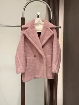 Max Short Teddy Coat 62% Alpaca 26% Wool 12% Silk Coat Winter Thicken Women's Coat