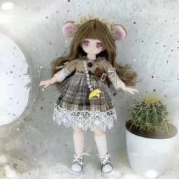 30cm Kawaii BJD Doll Girl 6 Points Joint Movable Doll with Fashion Clothes Soft Hair Dress Up Girl Toys Birthday Gift Doll New