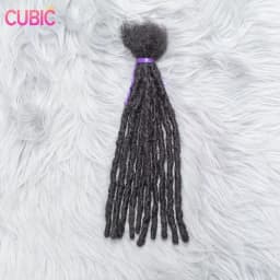 1B# Inter Locs 100% Boho Braids Human Hair Dreadlock Extensions Raw Brazilian Hair Full Handmade Real Loc Extensions 6-20 Inches