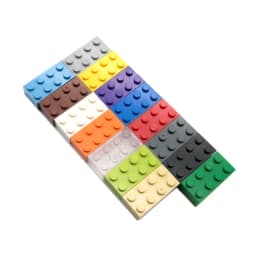 30pcs Bulk Blocks Building Bricks Thick 2X4 Educational Assemblage Construction Toy for Children Size Compatible With Brand 3001