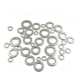 180pcs Stainless Steel Washer Set, M2-M10 Size, Easy to Install, Durable Material, Ideal for DIY Projects/Machinery