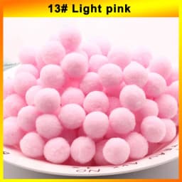 300-30Pcs Multicolor Pompoms Fur Balls Glitter Fluffy Pom Poms Elasticity Pom pom Soft Balls for DIY Crafts 8/10/15/20/25/30mm