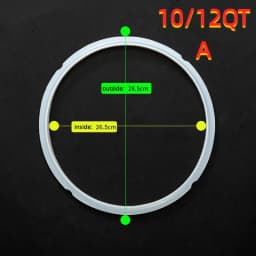 Electric Pressure Cooker/Instant Pot Silicone Sealing Ring, 3QT, 5QT, 6QT, 8QT, Pressure Cooker Gasket, Replace Rubber Seal
