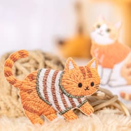 20Sheets Fluffy Plush Cat Dog Pet Theme No White Edge PET Stickers for DIY Craft Scrapbook Guitar Phone Case Notebook Decoration
