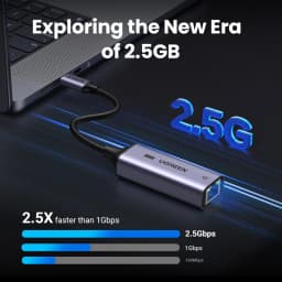 UGREEN USB Ethernet Adapter 2.5G 2500Mbps USB3.0 Network Card for Laptop PC NAS Server Windows Mac OS USB-A/C Internet Adapter
