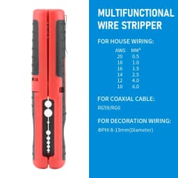 RG59/RG6 Multifunctional Portable Pen Coaxial Cable Stripper Wire Stripper Handle Tools Stripping Cutter Pliers Hardware Tool