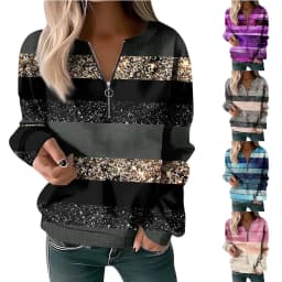 Fall Women's Sweatshirt Pullovers Basic O-Neck Zipper Yellow Red Blue Tie Street Long Sleeve Tops Autumn Casual Loose Sweatshirt