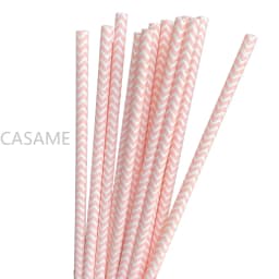 Paper Straws Garden Flower Foil Gold Disposable Drinking for Birthday Wedding Deco Christmas Party Restaurant Event Supplies