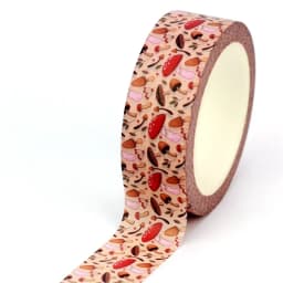 2023 NEW 1PC 10M Decorative Autumn Red Mushrooms and Leaves Washi Tape Set for Scrapbooking Planner Masking Tape Cute Stationery