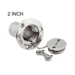 Marine Boat Hardware Deck Filler 38/50mm 316 Stainless Steel Key Cap Filler Water Waste Diesel Gas Fuel Deck Filler 1.5" and 2"