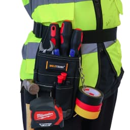 MELOTOUGH Small Tool Holder Tool Pouch Mini Tool Bag Work Organizer Tool Pouch and Knife Holder with Snap Clip
