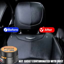 Car Plastic Restorer Crystal Clear Auto Interior Leather & Panel Renewal Wax Coating Agent Back To Black Gloss Car Wax Polish